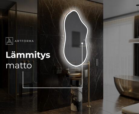 Espejo de baño LED de forma irregular F222 #8