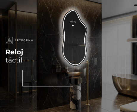 Espejo de baño LED de forma irregular F223 #7