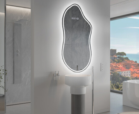 Espejo de baño LED de forma irregular F223 #9
