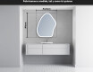 Espejo de baño LED de forma irregular G222 #5