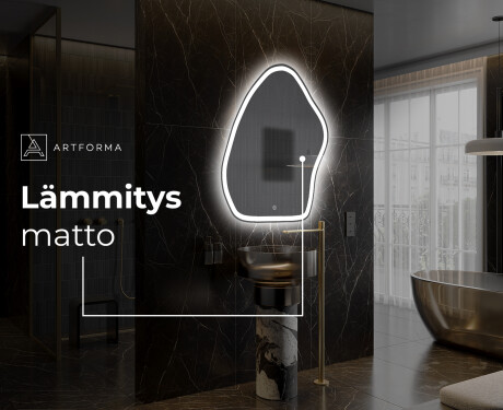 Espejo de baño LED de forma irregular G222 #8