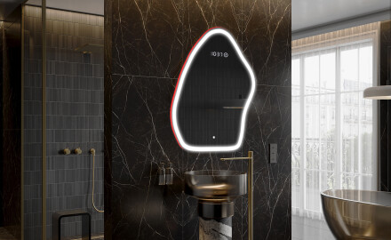 Espejo de baño LED de forma irregular G222