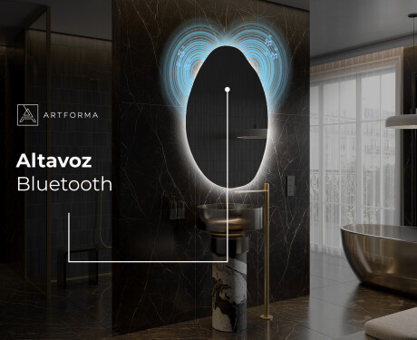Espejo de baño LED de forma irregular U221 #6