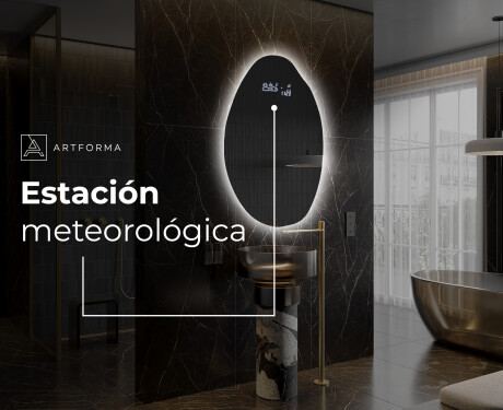 Espejo de baño LED de forma irregular U221 #7