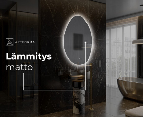 Espejo de baño LED de forma irregular U221 #9