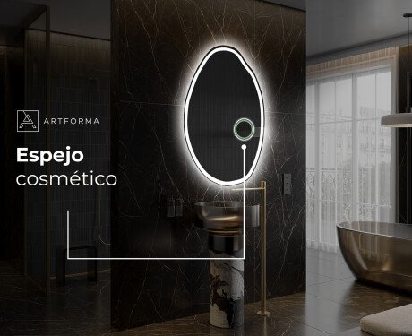 Espejo de baño LED de forma irregular U222 #5
