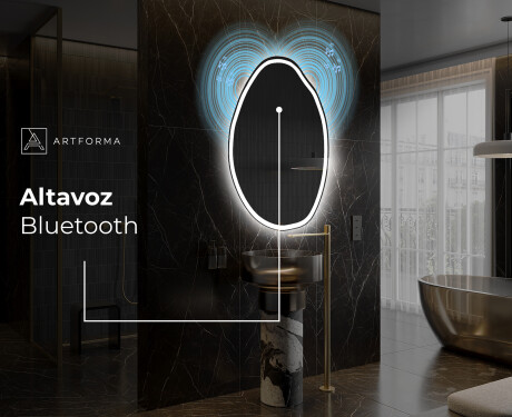 Espejo de baño LED de forma irregular U222 #6