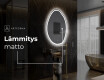 Espejo de baño LED de forma irregular U222 #9