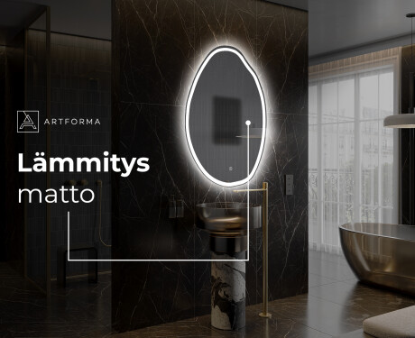 Espejo de baño LED de forma irregular U222 #9