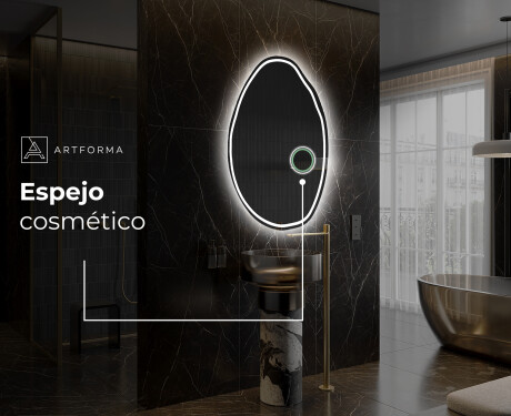 Espejo de baño LED de forma irregular U223 #5