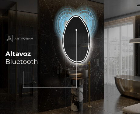 Espejo de baño LED de forma irregular U223 #6