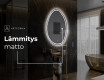 Espejo de baño LED de forma irregular U223 #9