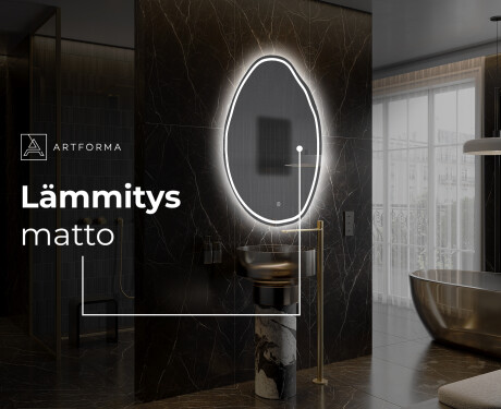Espejo de baño LED de forma irregular U223 #9