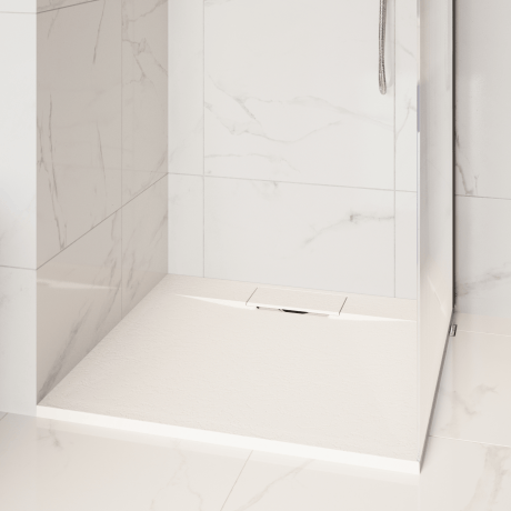 Plato de ducha rectangular Avero 90x110 cm blanco #4