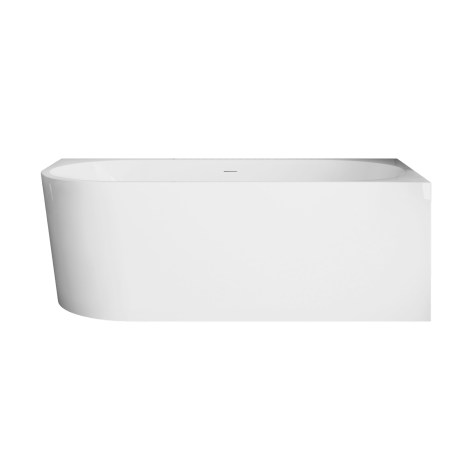 Bañera independiente adosada a la pared Astri, 150 cm, con entrada a la derecha,  incluye sifón, tapón y un elegante rebosadero #4