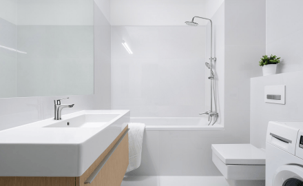 Rainshower Dokos con mezclador de bañera cromado