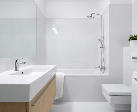 Rainshower Dokos con mezclador de bañera cromado