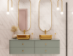 Lavabo sobre encimera MALAGA blanco/oro