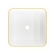 Lavabo sobre encimera MALAGA blanco/oro #4
