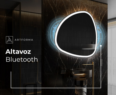 Espejo de baño LED de forma irregular J222 #5