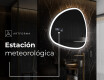 Espejo de baño LED de forma irregular J222 #6