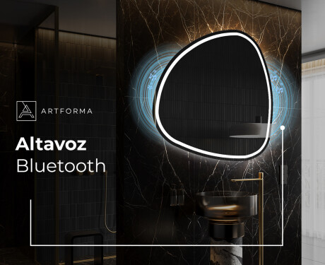Espejo de baño LED de forma irregular J223 #5