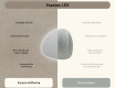 Espejo de baño LED de forma irregular 54x54cm con luz LED fría de 7000K, luz cálida de 3000K o luz neutra de 4500K #6