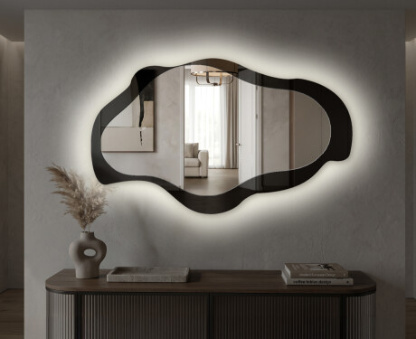 Espejo de baño LED irregular - Veloura - forma fluida #4