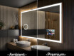 Espejo de baño moderno e iluminado LED L01 #1