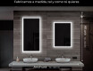 Espejo de baño moderno e iluminado LED L01 #6