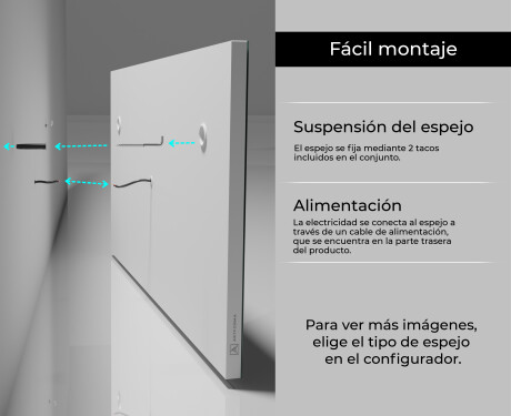 Espejo de baño con luz L01 #10