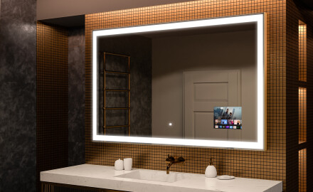 Espejo de baño moderno e iluminado LED L01