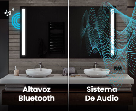 Espejo de baño con luz LED incorporada L02 #5