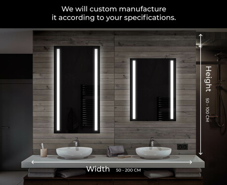 Espejo de baño con luz LED incorporada L02 #7