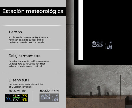 Espejo de baño con luz LED incorporada L02 #5