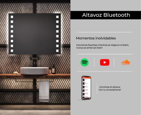 Rectangulares espejos retroiluminado para baños L03 #6