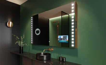 Rectangulares espejos retroiluminado para baños L03