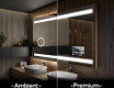 Espejo de baño moderno e iluminado LED L09 #1
