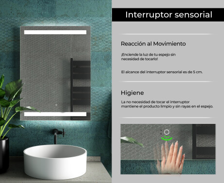 Espejo de baño con luz L09 #7