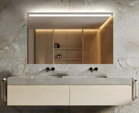 Espejo de baño con luz LED incorporada L12