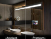 Espejo de baño con luz LED incorporada L12