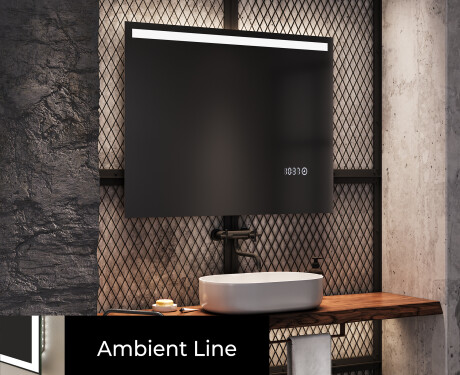 Espejo de baño moderno e iluminado LED L12 #4