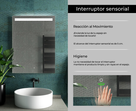 Espejo de baño con luz LED incorporada L12 #7