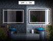 Rectangulares espejos retroiluminado para baños L15 #3