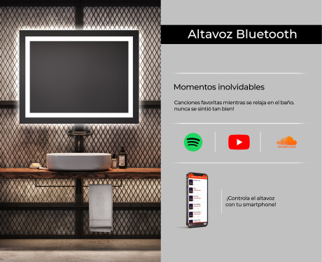 Rectangulares espejos retroiluminado para baños L15 #6