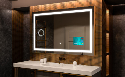 Espejo de baño moderno e iluminado LED L15