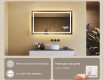 Rectangulares espejos retroiluminado para baños L15 120x80cm - SmartScreen, DualColor, Estera de calefacción #6