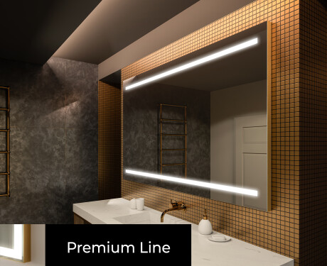Espejo de baño moderno e iluminado LED L23 #3