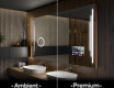 Espejo de baño moderno e iluminado LED L27 #1