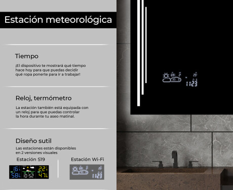Espejo de baño con luz LED incorporada L27 #5